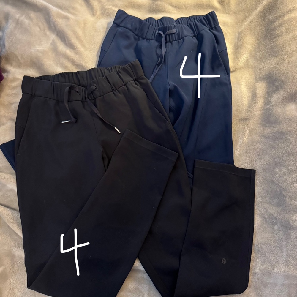 2 pairs Lululemon on the fly full length pants